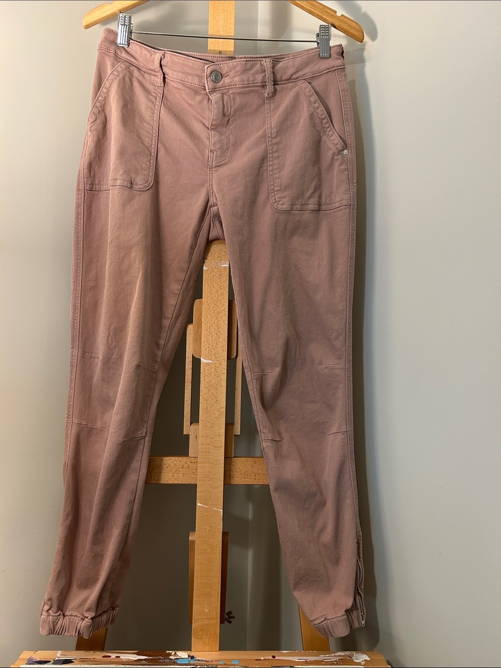 Mavi | Ivy Slim Cargo Jogger in Dusty Rose | Size 31